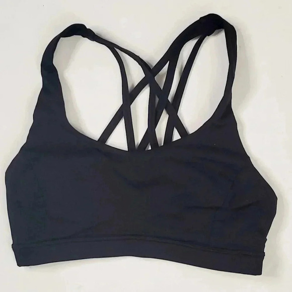 Lululemon Bring the Energy Back Black  Sz 4 Padded String - Picture 3 of 6